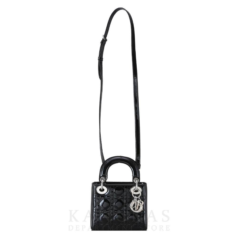 CHRISTIAN DIOR(USED)크리스찬디올 레이디디올 페이던트 미니 블랙